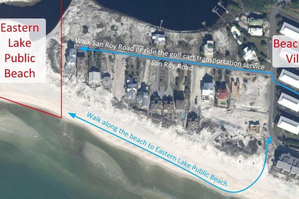 Short Walk Or Shuttle To Wide Open Public Beach! Santa Rosa Beach Exterior foto
